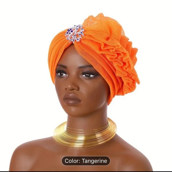 Beige  Rhinestone headwear - Picture 3 of 11